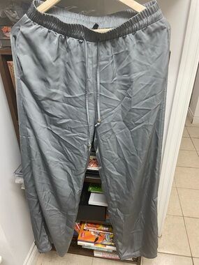 VNOOK Light Gray Elastic-Waist Lounge Pants